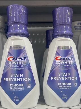 Crest 3D White Brilliance Stain Prevention Mouthwash SET (2)